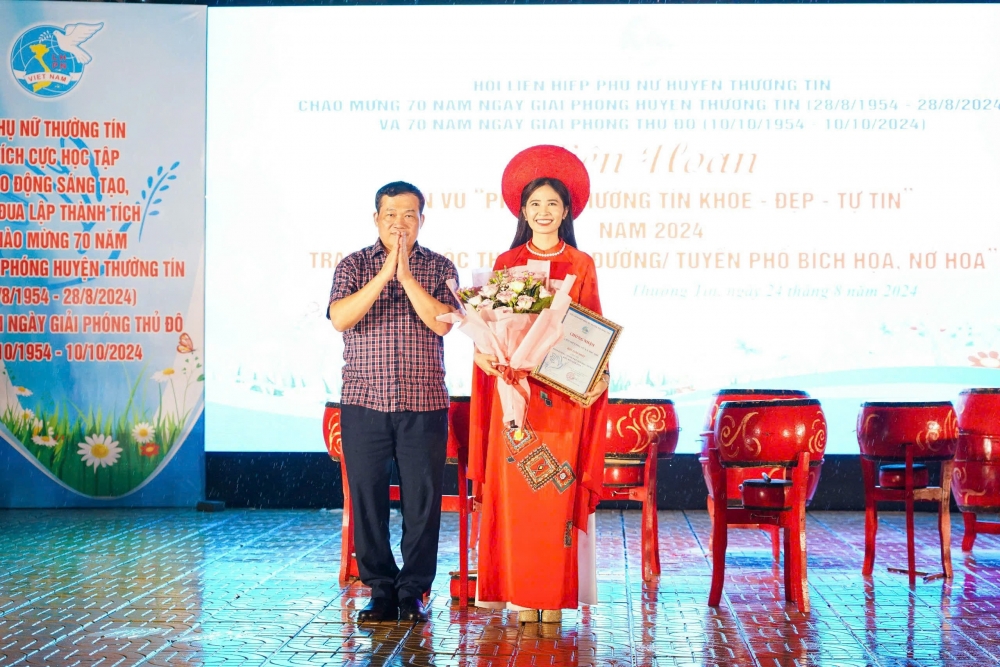Liên hoan dân vũ “Phụ nữ Thường Tín khoẻ - đẹp - tự tin” - ảnh 2