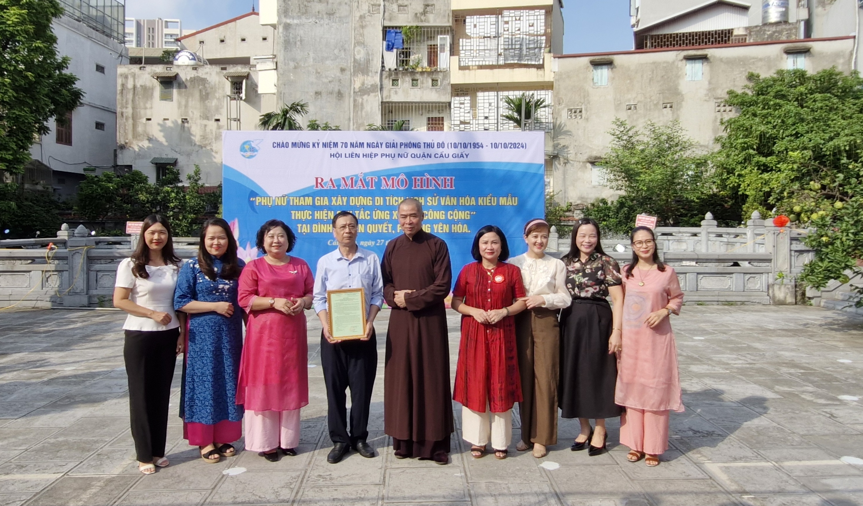 Cầu Giấy ra mắt mô hình Phụ nữ tham gia xây dựng Khu di tích lịch sử kiểu mẫu - ảnh 3
