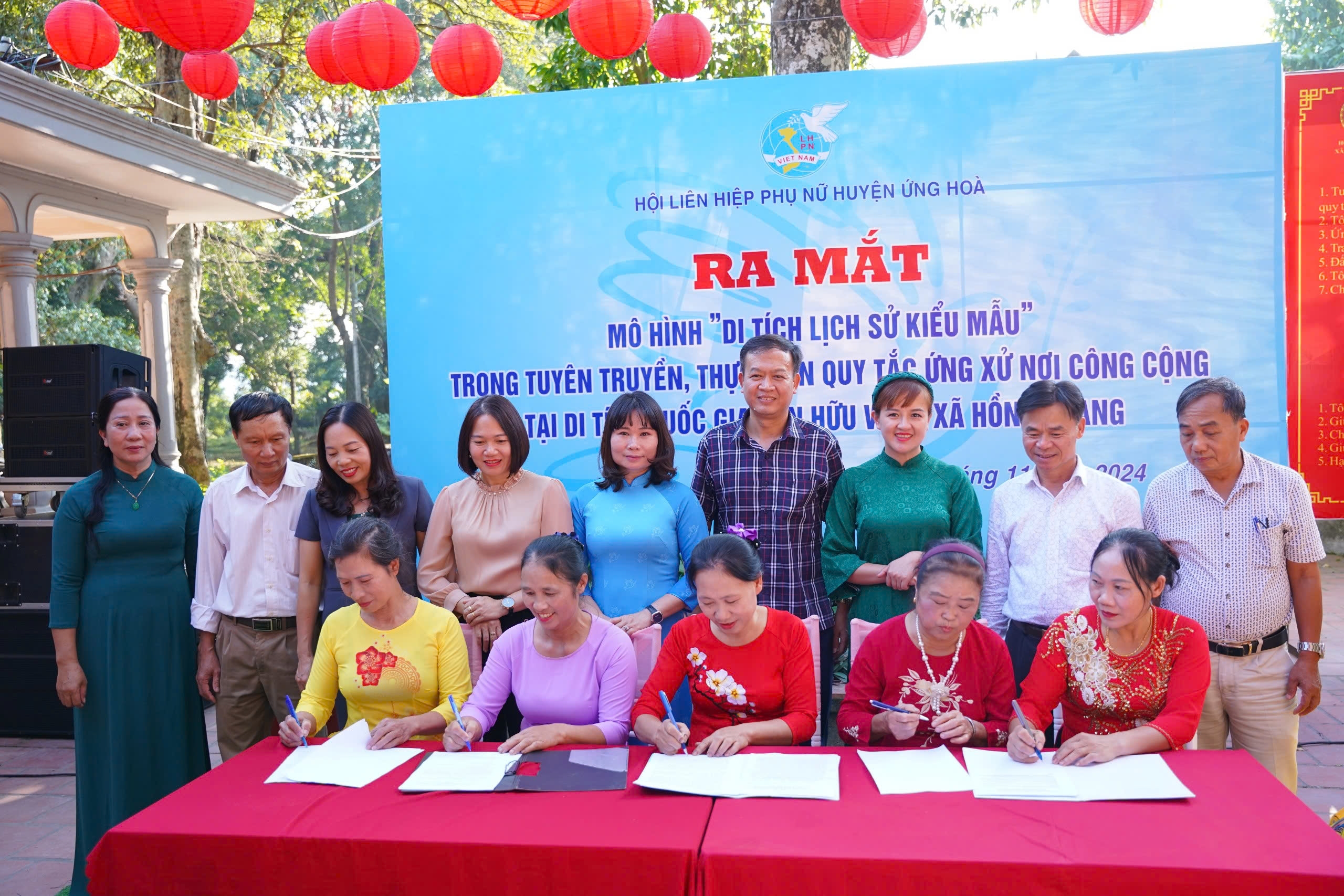 Ứng Hòa: Tích cực thực hiện mô hình Phụ nữ tham gia xây dựng di tích lịch sử kiểu mẫu - ảnh 2