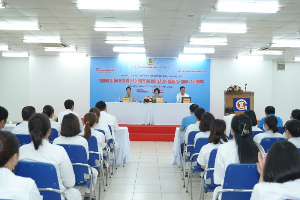 Đối thoại trực tiếp - Giao lưu trực tuyến “Những điểm mới về bảo hiểm xã hội và an toàn vệ sinh lao động“ - ảnh 2