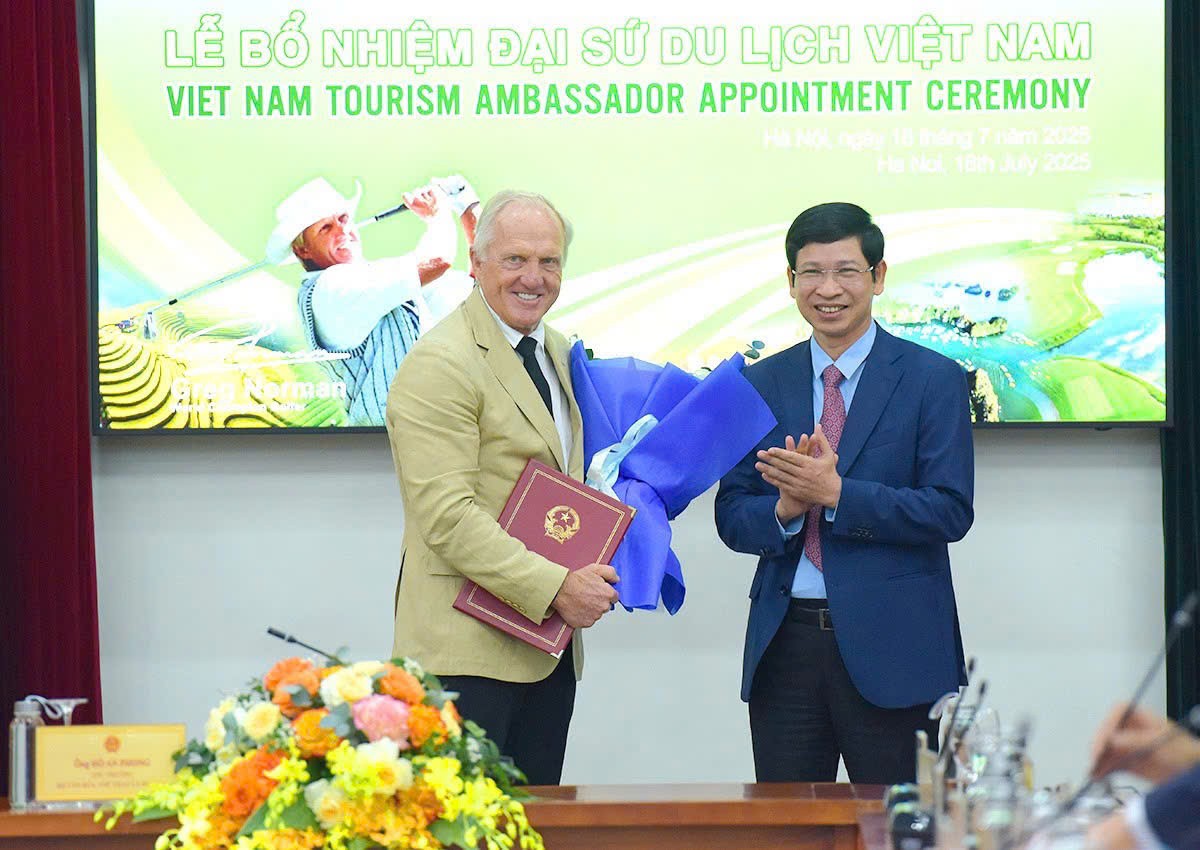 Huyền thoại golf thế giới Greg Norman tiếp tục làm Đại sứ Du lịch Việt Nam - ảnh 1