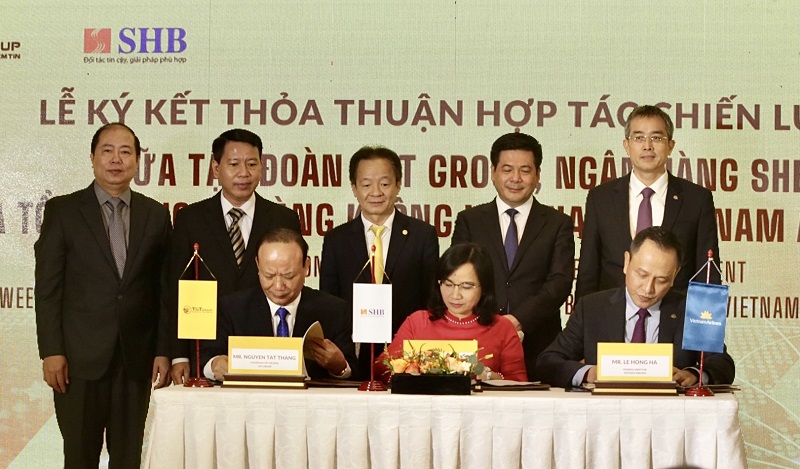 T&T Group, SHB hợp tác chiến lược với  Vietnam Airlines và Đường sắt Việt Nam - ảnh 1