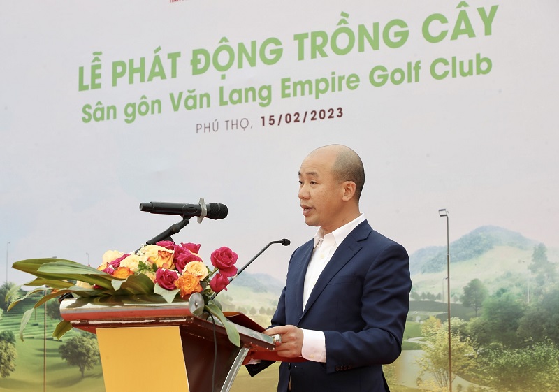 Phát động trồng cây phủ xanh 16 ha dự án sân golf tại tỉnh Phú Thọ - ảnh 1