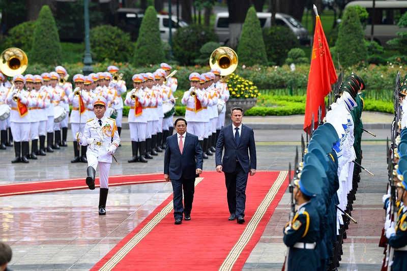 Thủ tướng Phạm Minh Chính hội đàm với Thủ tướng Luxembourg Xavier Bettel - ảnh 1