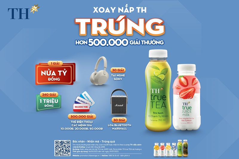 Cơ hội nhận giải thưởng đặc biệt lên tới nửa tỷ đồng khi ‘xoay nắp TH’ - ảnh 1