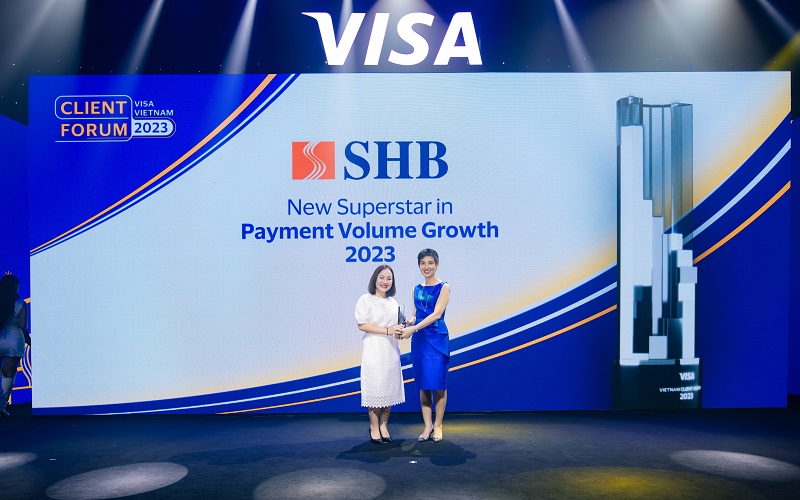 VISA vinh danh SHB là “Ngôi sao tăng trưởng thẻ năm 2023” - ảnh 1