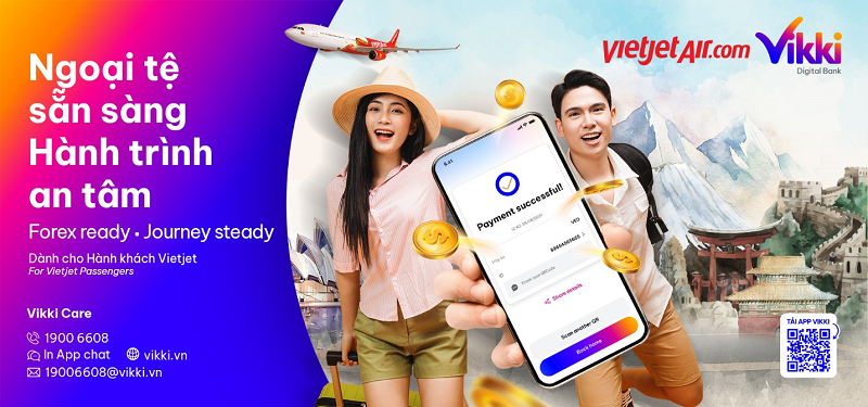 Tiện ích mới từ Vietjet và Vikki: Mua ngoại tệ nhanh, nhận quà hấp dẫn! - ảnh 1