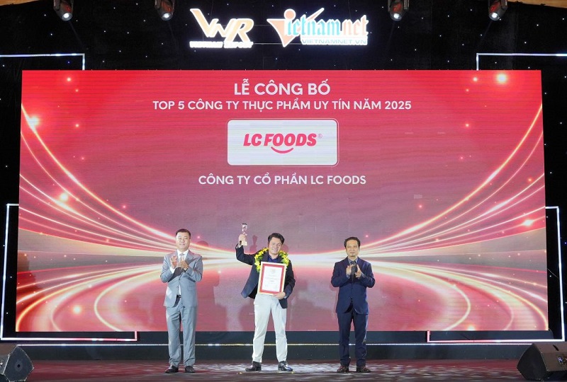 LC Foods được vinh danh vị trí số 1 trong bảng xếp hạng “Top 5 Công ty Thực phẩm uy tín năm 2025" - ảnh 1