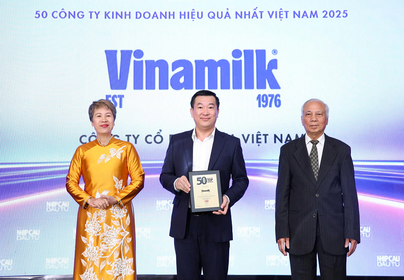 Vinamilk lần thứ 14 liên tiếp được vinh danh Top 50 công ty kinh doanh hiệu quả nhất Việt Nam - ảnh 1