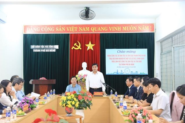 Sở Dân tộc và Tôn giáo thành phố Hà Nội trao đổi kinh nghiệm công tác tại các tỉnh Nam Trung Bộ - ảnh 2