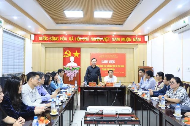 Sở Dân tộc và Tôn giáo thành phố Hà Nội trao đổi kinh nghiệm công tác tại các tỉnh Nam Trung Bộ - ảnh 4