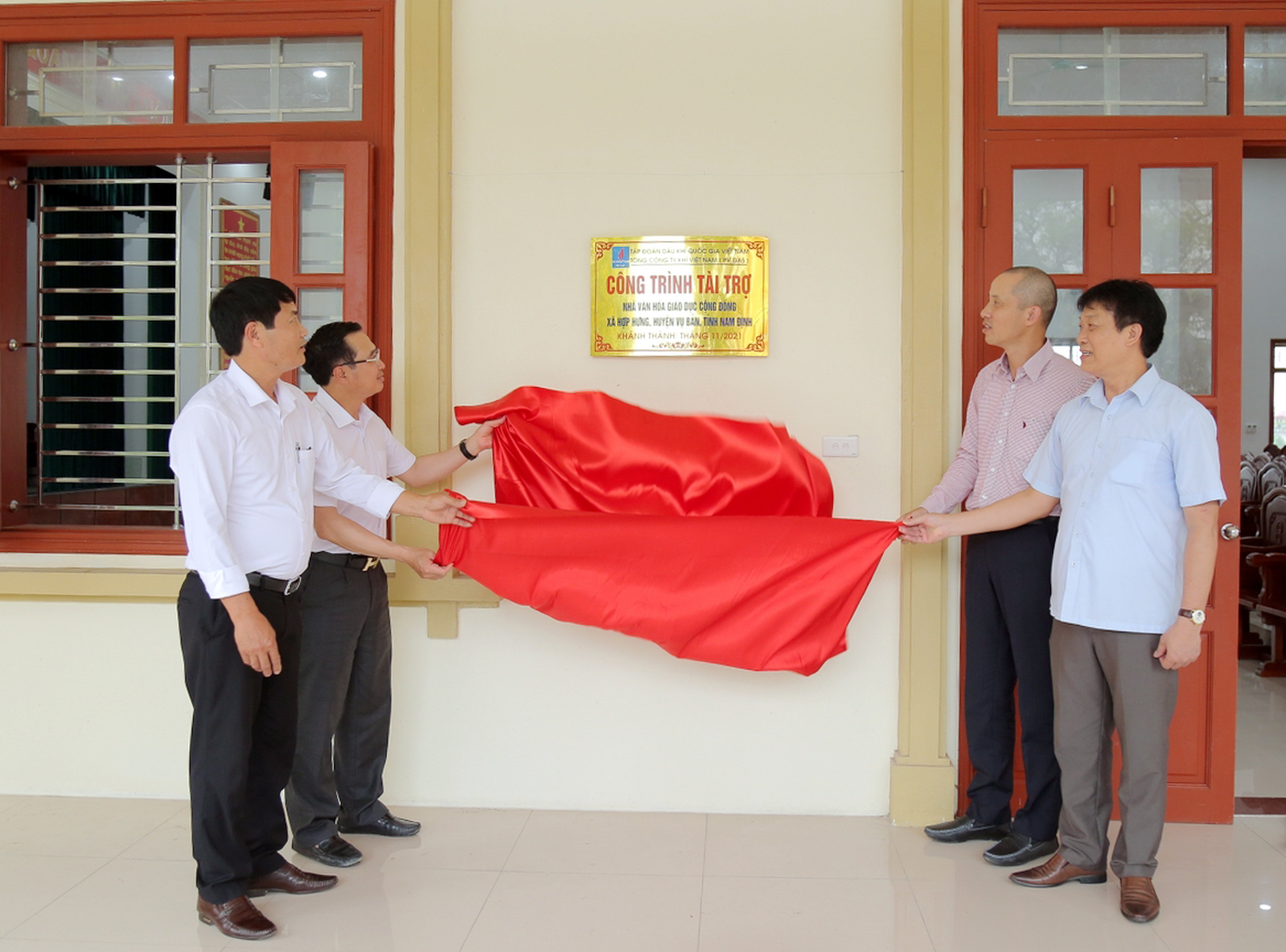 Petrovietnam/PV GAS khánh thành Nhà văn hóa giáo dục cộng đồng xã Hợp Hưng, huyện Vụ Bản, tỉnh Nam Đ - ảnh 3