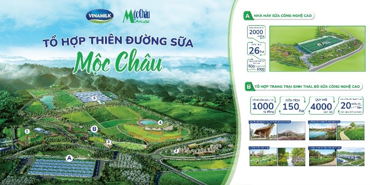 Mộc Châu Milk và Vinamilk chính thức ra mắt và khởi công dự án tổ hợp thiên đường sữa Mộc Châu - ảnh 8