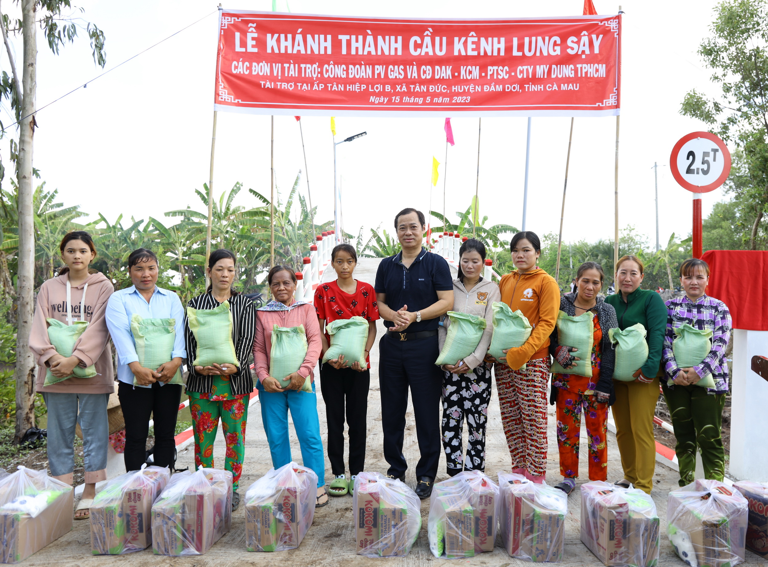 PV GAS khánh thành Cầu Lung Sậy - Cây cầu nối nhịp bờ vui - ảnh 4