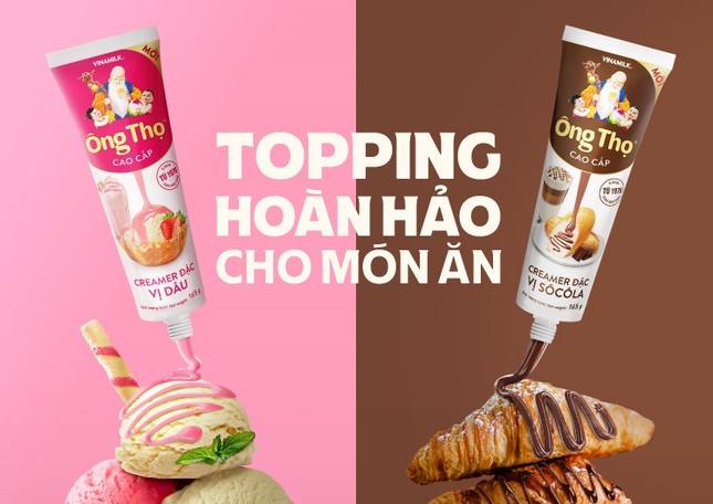 Ông Thọ sáng tạo đổi mới với dòng sản phẩm Topping từ sữa vị Sô cô la & Dâu - ảnh 1