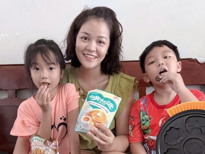 Bột bánh rán pha sẵn Ajinomoto - Làm bánh dễ dàng, bé học muôn vàn điều hay! - ảnh 3