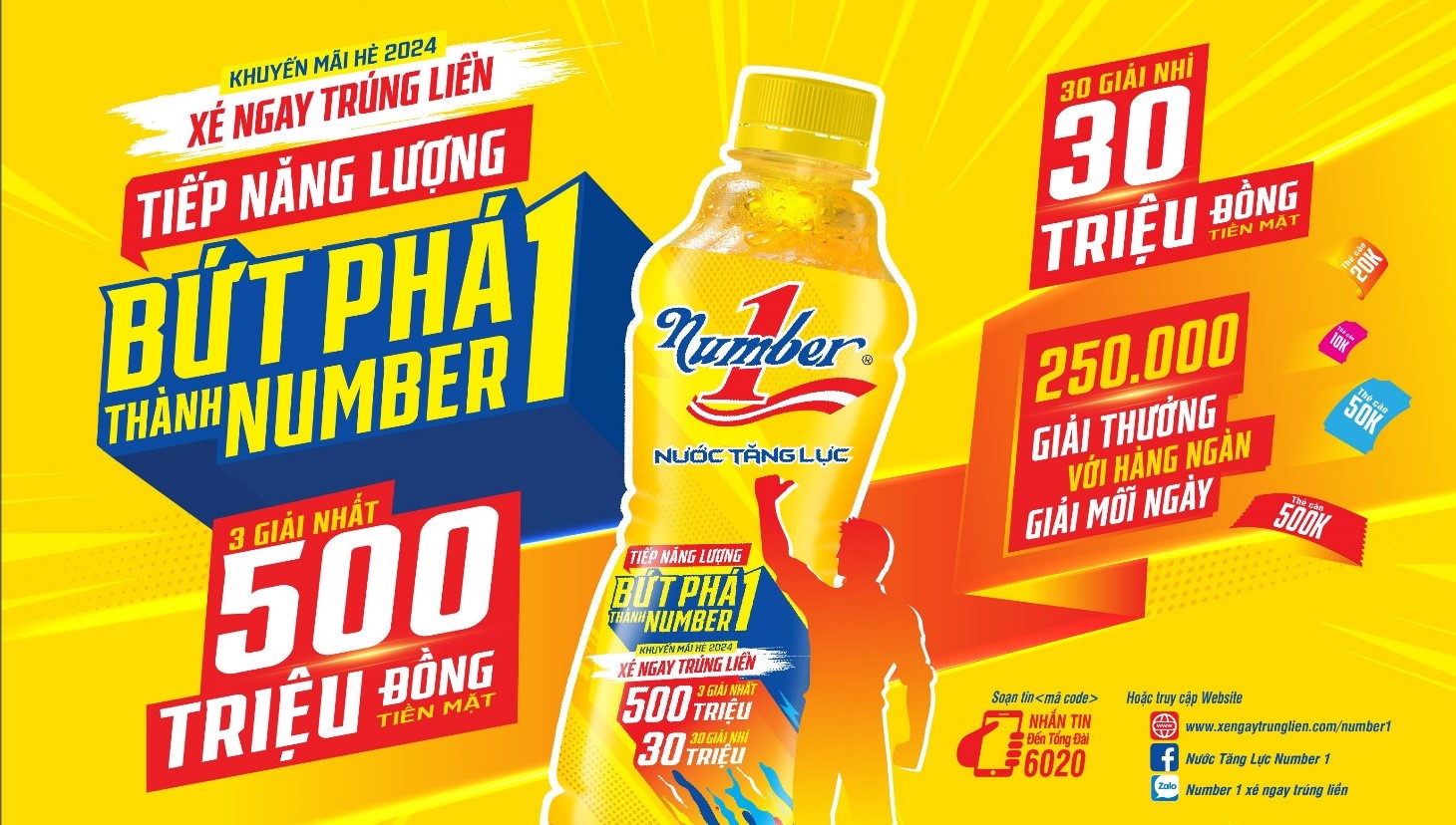Xé ngay trúng liền với với chương trình khuyến mãi hè đến từ nhãn hàng Nước tăng lực Number 1 - ảnh 2