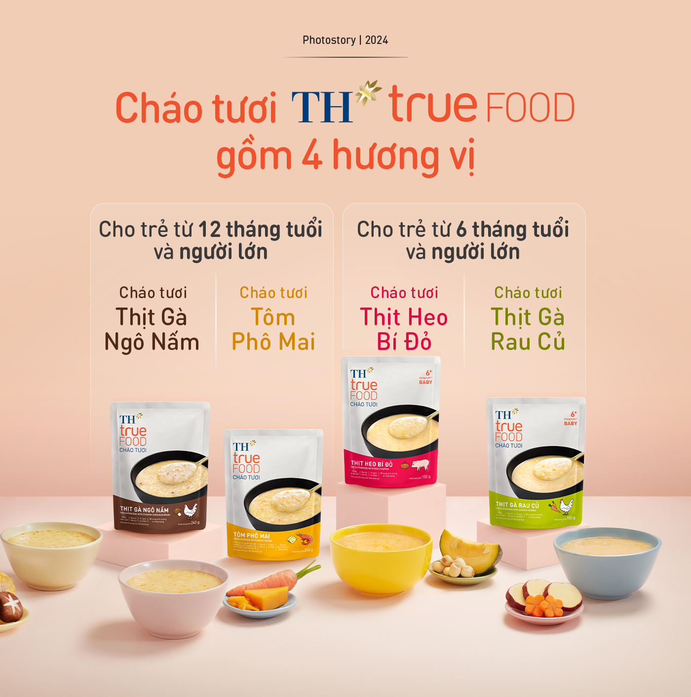 Cháo tươi TH true FOOD: hợp khẩu vị trẻ em, ngon lành như mẹ tự nấu tại nhà - ảnh 1