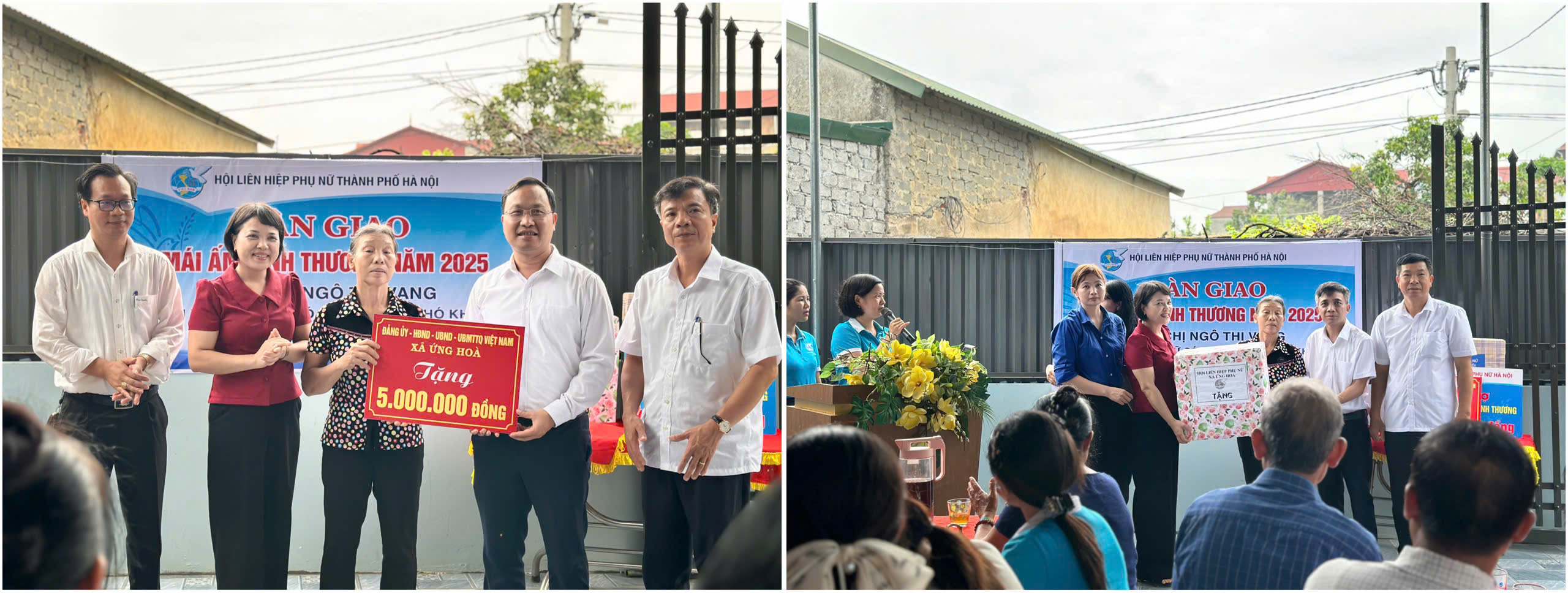 Hội LHPN Hà Nội bàn giao mái ấm tình thương cho hội viên phụ nữ có hoàn cảnh khó khăn xã Ứng Hoà - ảnh 5