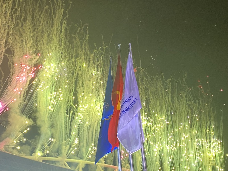 Những khoảnh khắc khó quên trên khán đài Lễ khai mạc SEA Games 31 - ảnh 4