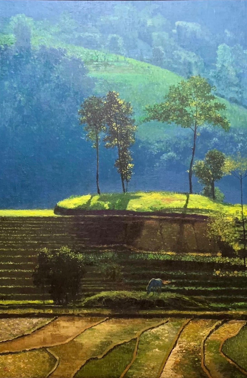 Vẻ đẹp say đắm của Tây Bắc qua triển lãm mỹ thuật “Tình biên viễn” - ảnh 2