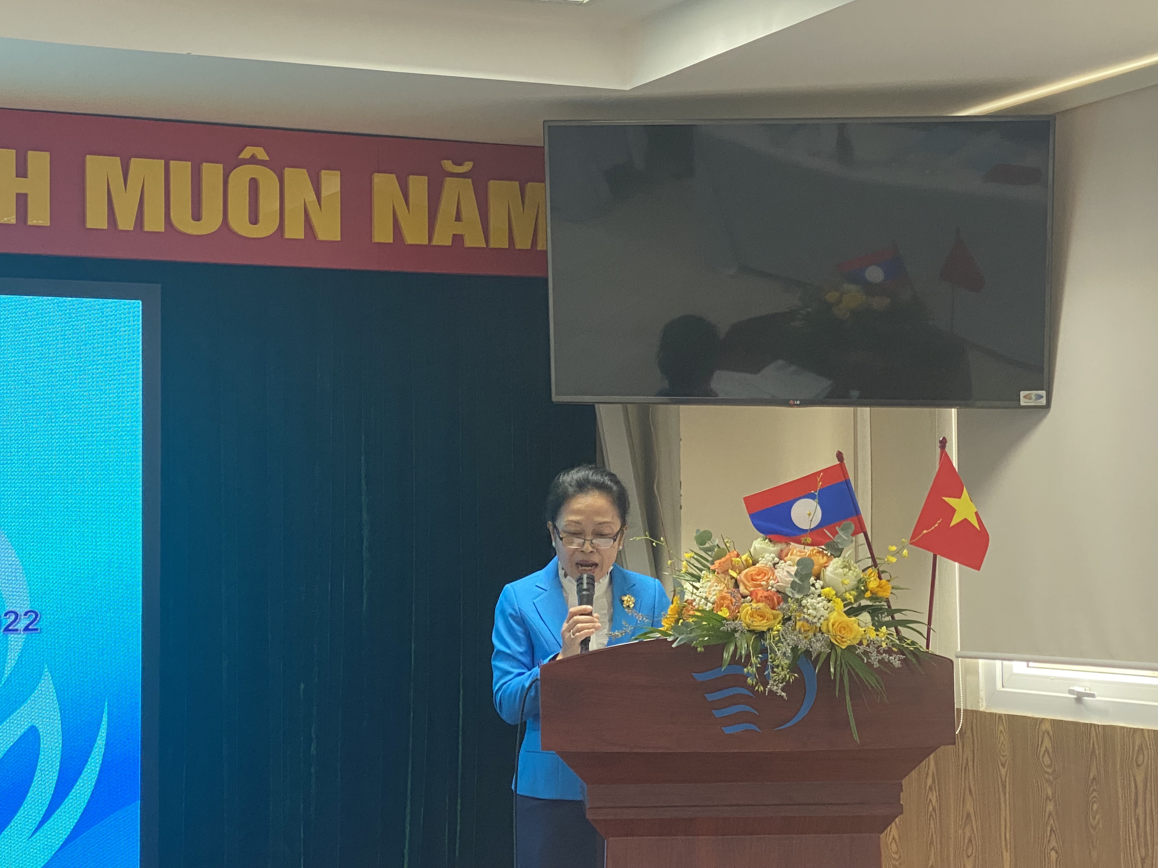 Khai giảng lớp bồi dưỡng cho cán bộ Hội Liên hiệp Phụ nữ Lào năm 2022 - ảnh 4