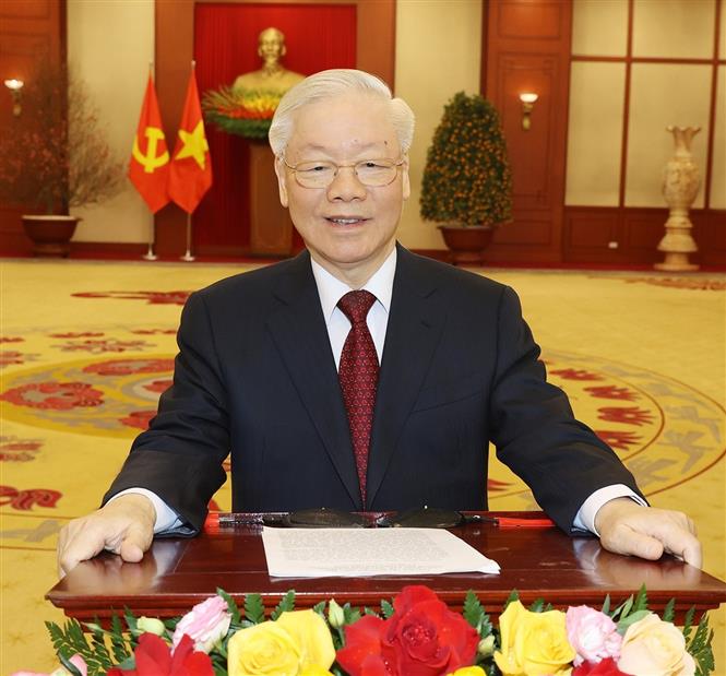 Tổng Bí thư Nguyễn Phú Trọng chúc Tết đồng bào và chiến sĩ cả nước nhân dịp Xuân Quý Mão - ảnh 1