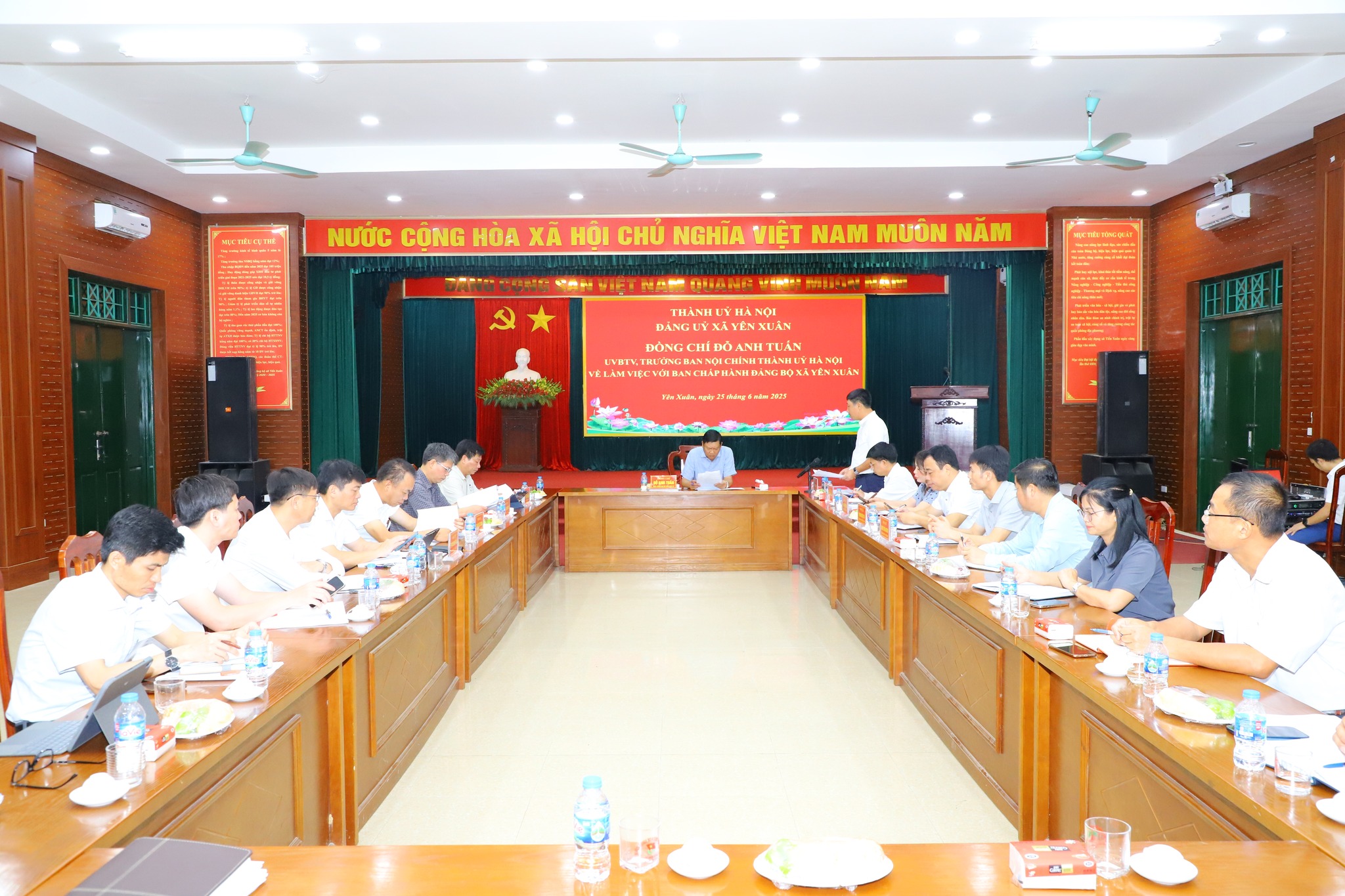 Xã Yên Xuân (mới) trang hoàng rực rỡ, sẵn sàng cho Lễ công bố Quyết định thành lập - ảnh 5