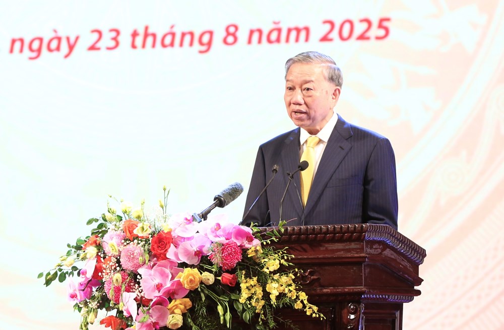 Tổng Bí thư Tô Lâm: “Văn hóa xây nên dáng hình của dân tộc” - ảnh 7