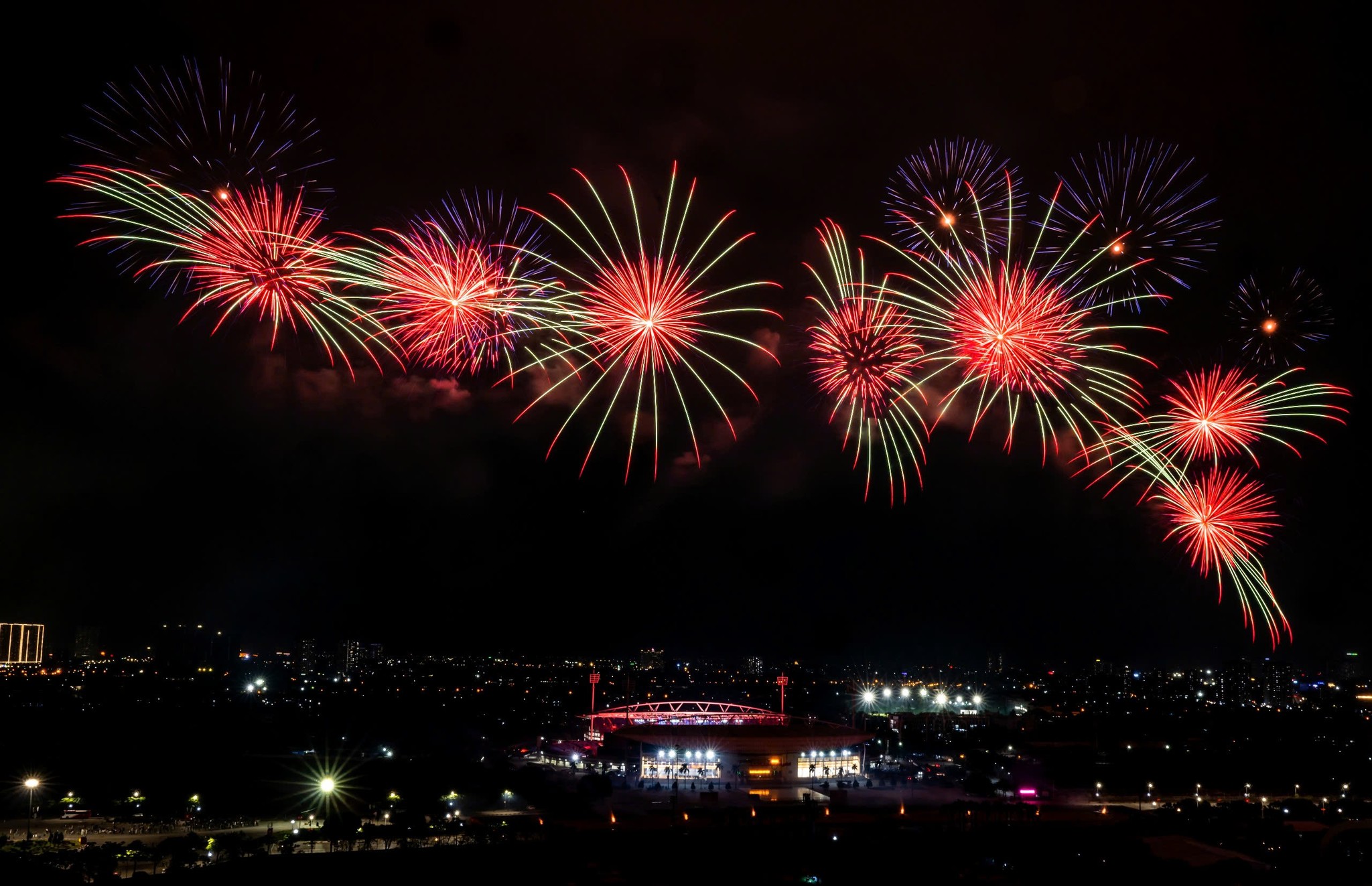 Mãn nhãn màn tổng duyệt pháo hoa chào mừng Đại hội XIV của Đảng - ảnh 6