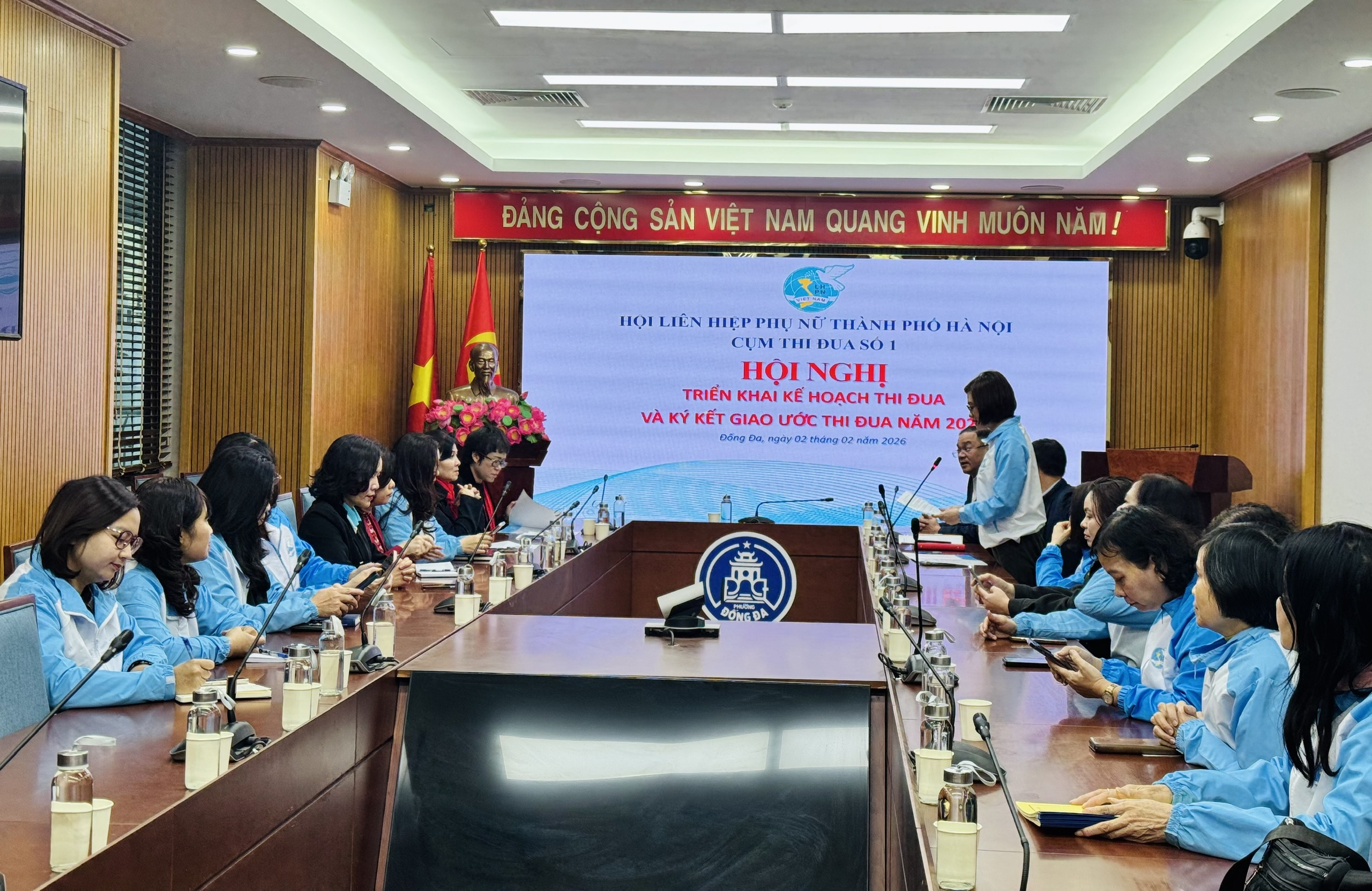 Cụm thi đua số 01 Hội LHPN TP Hà Nội: Đoàn kết, sáng tạo, quyết tâm hoàn thành xuất sắc nhiệm vụ năm 2026 - ảnh 1