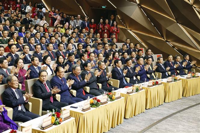 Tổng Bí thư Tô Lâm dự Lễ tuyên dương Bí thư Chi bộ xuất sắc và trao Giải Búa liềm Vàng lần thứ X - ảnh 3