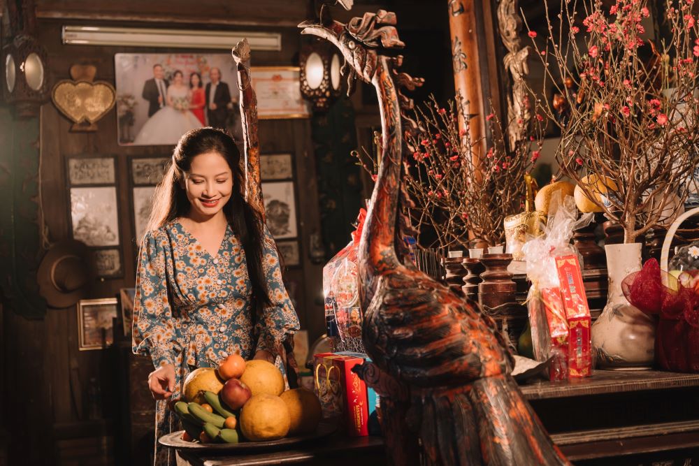 Nghệ sĩ Tỳ bà Vũ Diệu Thảo lan tỏa thông điệp sum vầy, bình an dịp Tết trong MV “Tết bình an bên nhau” - ảnh 8