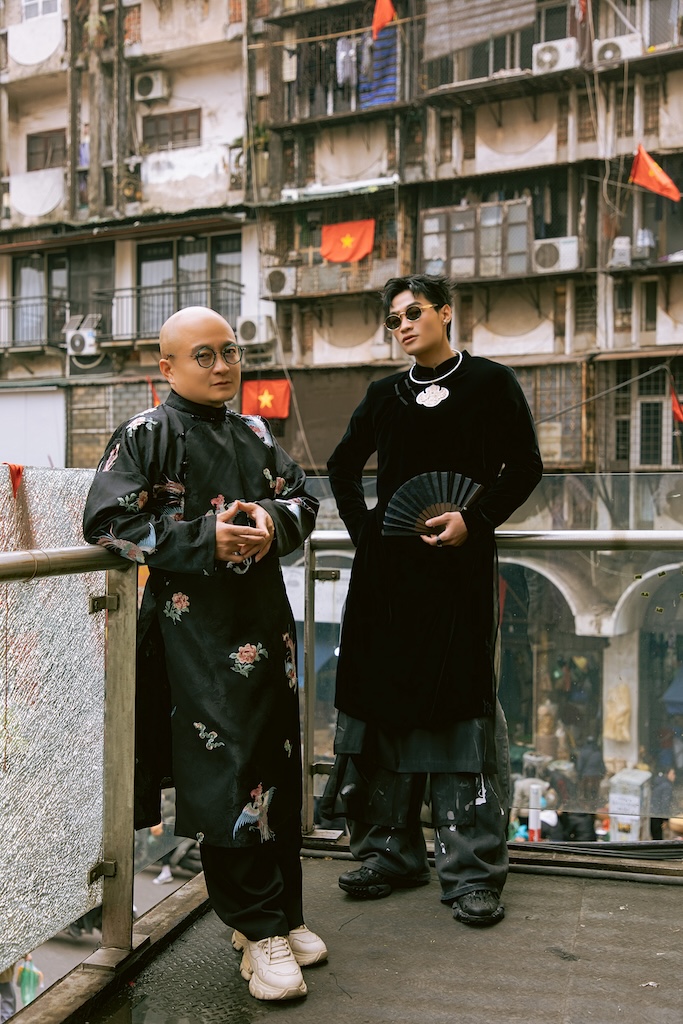 Dàn sao Việt diện áo dài gấm lụa của Cao Minh Tiến rộn ràng đón Xuân mới - ảnh 18