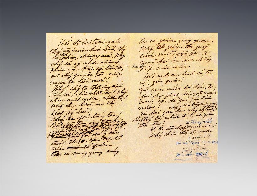 Lời kêu gọi toàn quốc kháng chiến của Chủ tịch Hồ Chí Minh