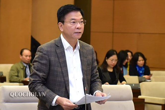 Bộ trưởng Bộ Tư ph&aacute;p L&ecirc; Th&agrave;nh Long