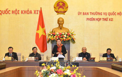 Khai mạc phi&ecirc;n họp thứ 42 Ủy ban Thường vụ Quốc hội
