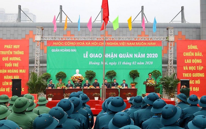 Lễ ra quân tại quận Hoàng Mai