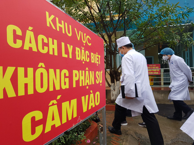 Khu vực c&aacute;ch ly tại Bệnh viện đa khoa tỉnh Vĩnh Ph&uacute;c