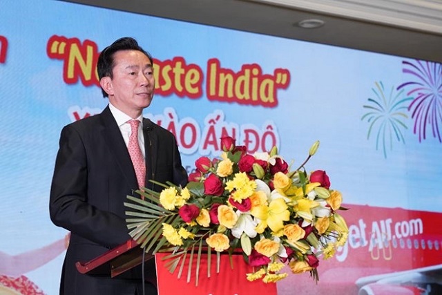 Đại sứ Phạm Sanh Châu chúc mừng Vietjet và ghi nhận những nỗ lực của hãng trong phát triển mối quan hệ hợp tác giữa hai quốc gia Việt Nam - Ấn Độ Đại sứ Phạm Sanh Châu chúc mừng Vietjet và ghi nhận những nỗ lực của hãng trong phát triển mối quan hệ hợp tác giữa hai quốc gia Việt Nam - Ấn Độ
