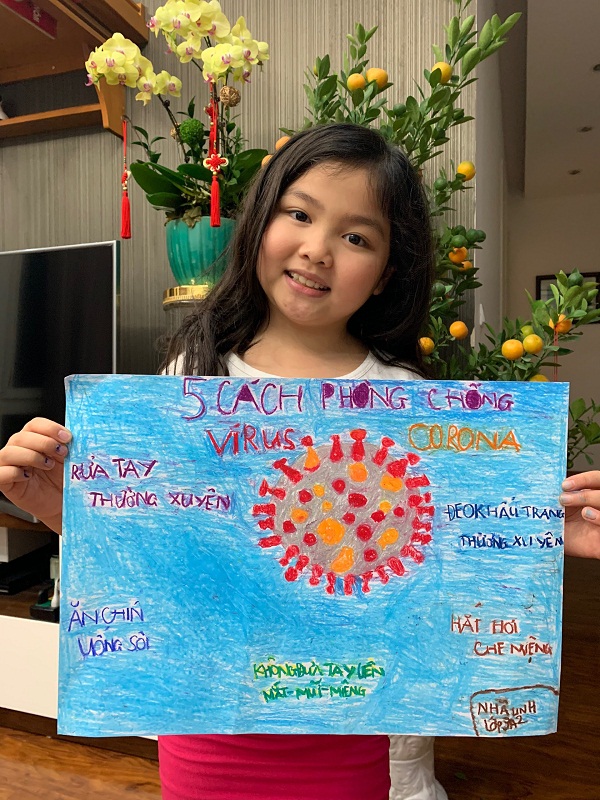 Học sinh trường Lê Văn Tám với những thông điệp ý nghĩa gửi các học sinh ở Vĩnh Phúc