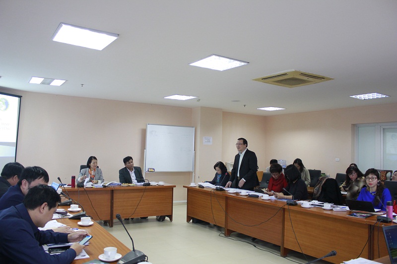 Nguyễn Hồng Tuyến- Vụ trưởng Vụ Các vấn đề chung về xây dựng pháp luật, Bộ Tư pháp phát biểu tại hội thảo