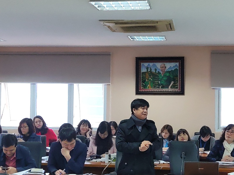 Ông Đinh Anh Tuấn - Phó Vụ trưởng, Vụ Sức khỏe Bà mẹ - Trẻ em , Bộ Y tế phát biểu tại hội nghị