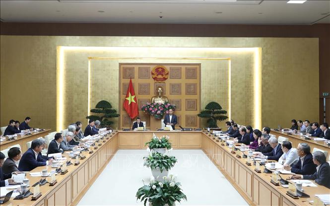 Thủ tướng Nguyễn Xu&acirc;n Ph&uacute;c ph&aacute;t biểu tại phi&ecirc;n họp