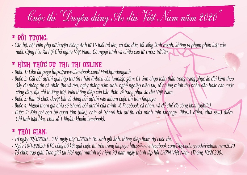 Hội ph&aacute;t động cuộc thi Duy&ecirc;n d&aacute;ng &aacute;o d&agrave;i Việt Nam năm 2020