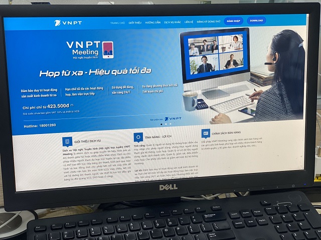 Học từ xa nhờ giải pháp VNPT Metting.