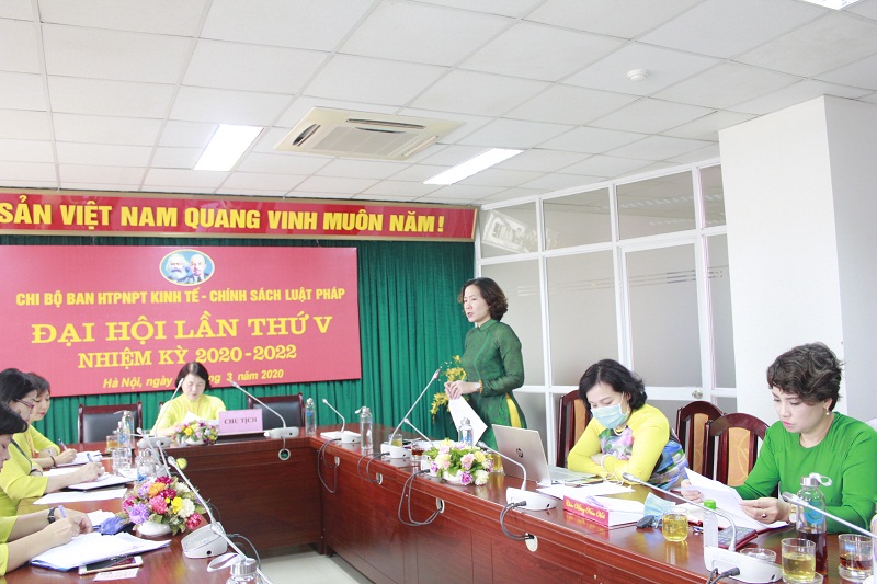 Đồng ch&iacute; L&ecirc; Kim Anh- B&iacute; thư Đảng Đo&agrave;n- B&iacute; thư Đảng ủy- Chủ tịch Hội LHPN H&agrave; Nội