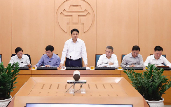 Chủ tịch UBND TP Nguyễn Đức Chung chủ trì cuộc họp Ban chỉ đạo phòng chống dịch Covid-19 Hà Nội ngày 13/3