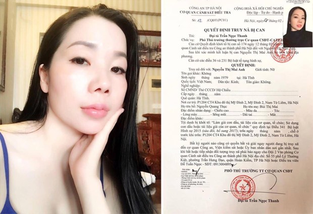 Nguyễn Thị Mai Anh và quyết định truy nã.