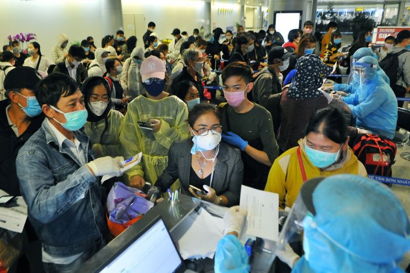 Thủ tướng yêu cầu Bộ GTVT chỉ đạo hạn chế bay từ 2 thành phố lớn đến các thành phố khác. Ảnh: Phạm Ngôn.